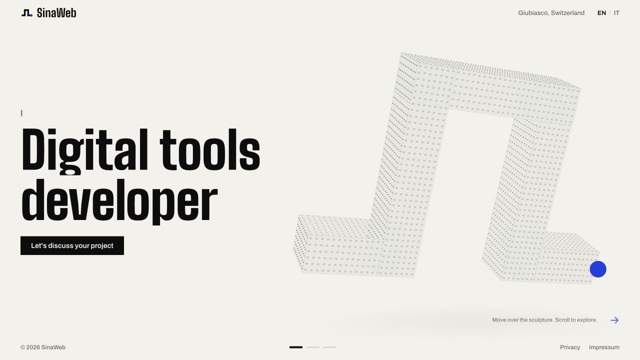SinaWeb homepage with its ASCII sculpture